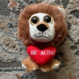 Cute Lion Plush with Heart
